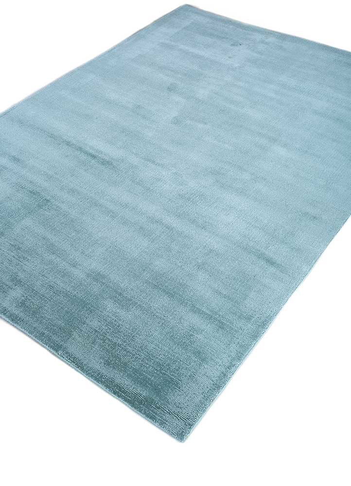 basis blue viscose hand loom Rug - FoldShot basis blue viscose hand loom Rug - FoldShot