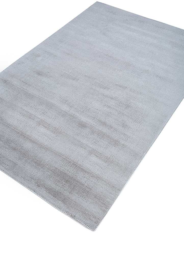 basis grey and black viscose hand loom Rug - FoldShot