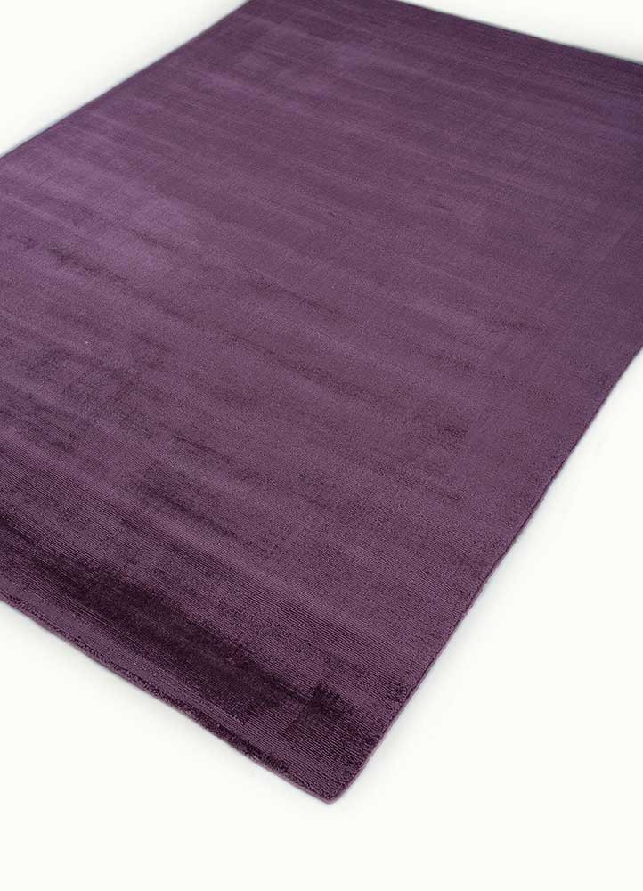 basis pink and purple viscose hand loom Rug - FoldShot