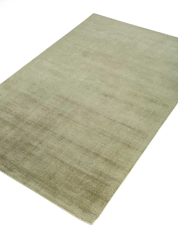 basis green viscose hand loom Rug - FoldShot