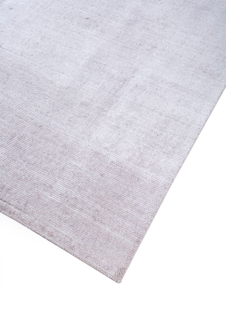 konstrukt pink and purple wool and bamboo silk hand loom Rug - FoldShot