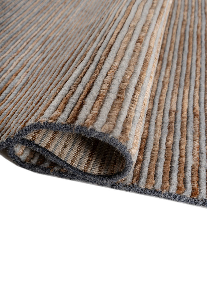 jean beige and brown jute and hemp hand loom Rug - FoldShot jean beige and brown jute and hemp hand loom Rug - FoldShot