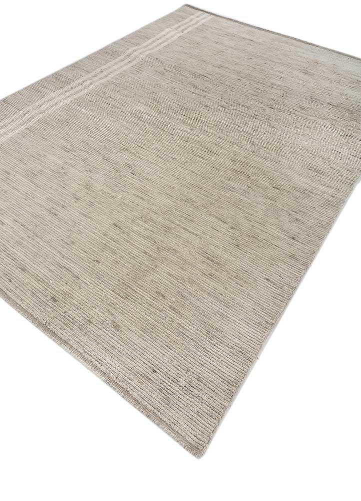 saga beige and brown wool hand loom Rug - FoldShot saga beige and brown wool hand loom Rug - FoldShot