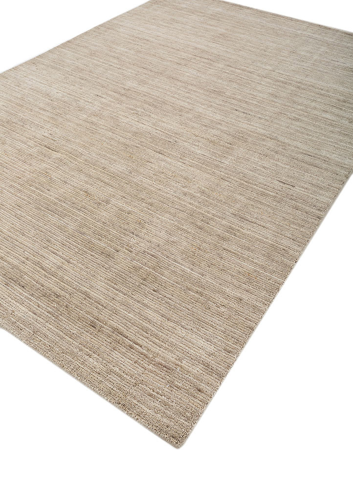 saga beige and brown wool hand loom Rug - FoldShot saga beige and brown wool hand loom Rug - FoldShot