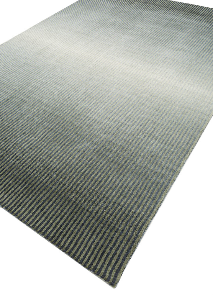 jean blue wool hand loom Rug - FoldShot jean blue wool hand loom Rug - FoldShot