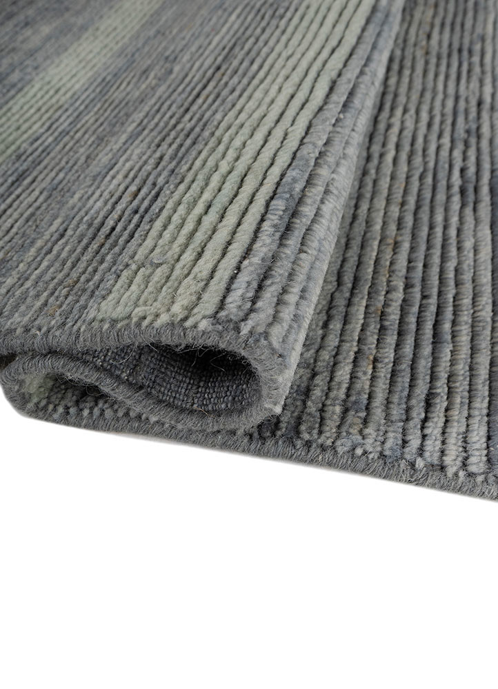 saga blue wool hand loom Rug - FoldShot saga blue wool hand loom Rug - FoldShot