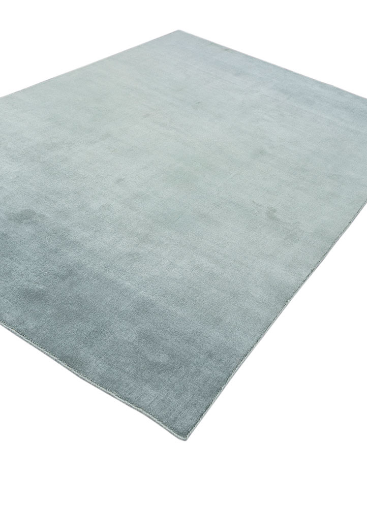 jean blue wool hand loom Rug - FoldShot jean blue wool hand loom Rug - FoldShot
