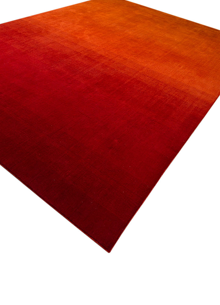 saga red and orange wool hand loom Rug - FoldShot saga red and orange wool hand loom Rug - FoldShot