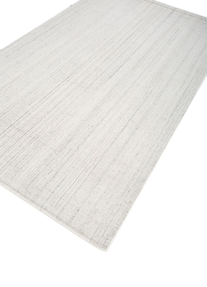 saga blue wool hand loom Rug - FoldShot