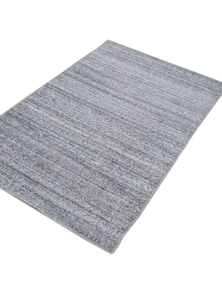 saga grey and black wool and viscose hand loom Rug - FoldShot saga grey and black wool and viscose hand loom Rug - FoldShot