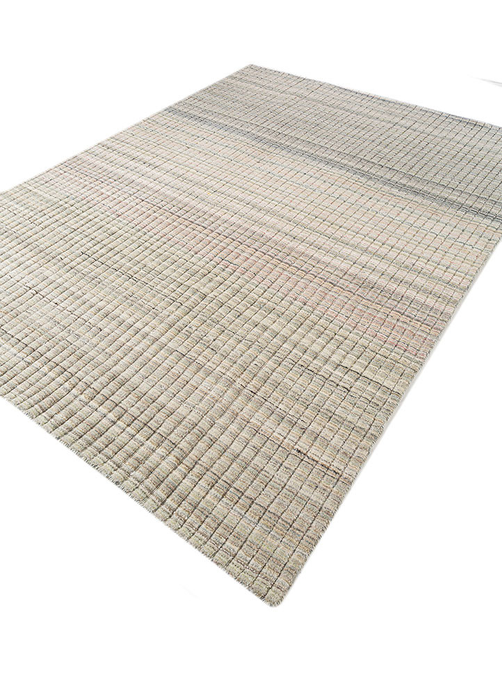 aprezo green wool and viscose hand loom Rug - FoldShot aprezo green wool and viscose hand loom Rug - FoldShot