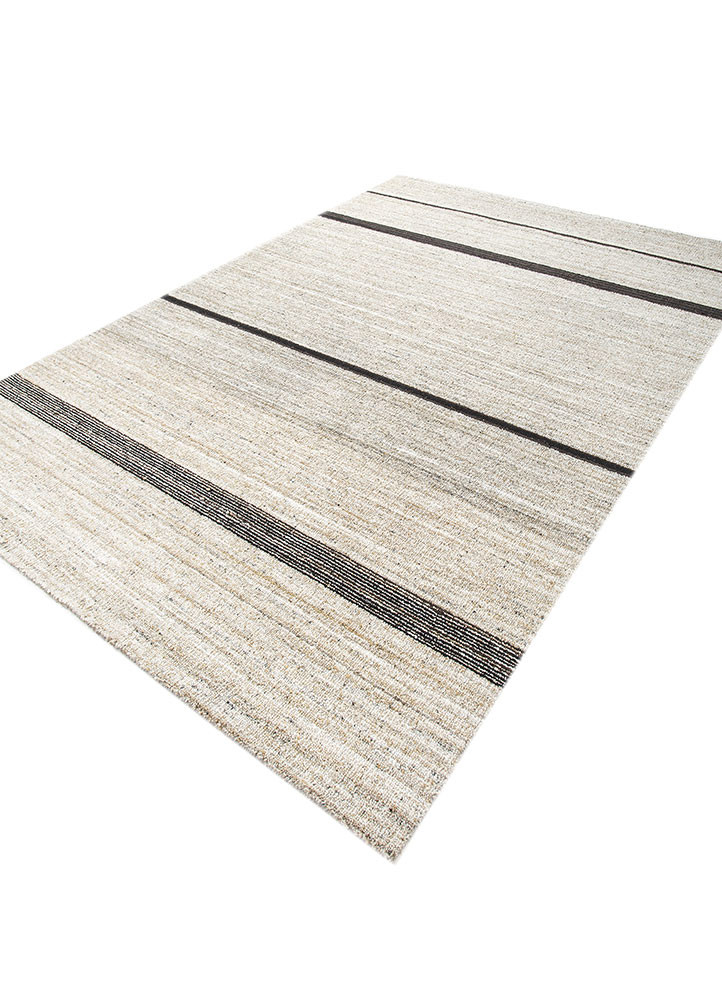 saga beige and brown wool and viscose hand loom Rug - FoldShot saga beige and brown wool and viscose hand loom Rug - FoldShot