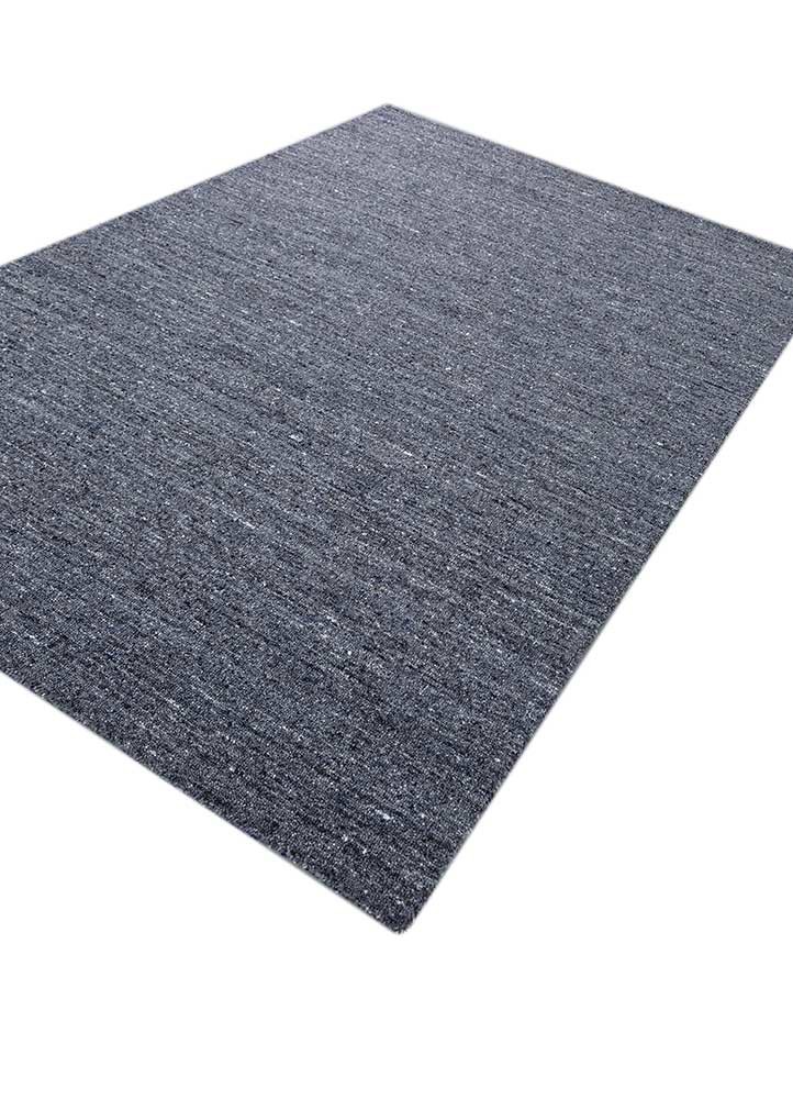 saga grey and black wool and viscose hand loom Rug - FoldShot saga grey and black wool and viscose hand loom Rug - FoldShot