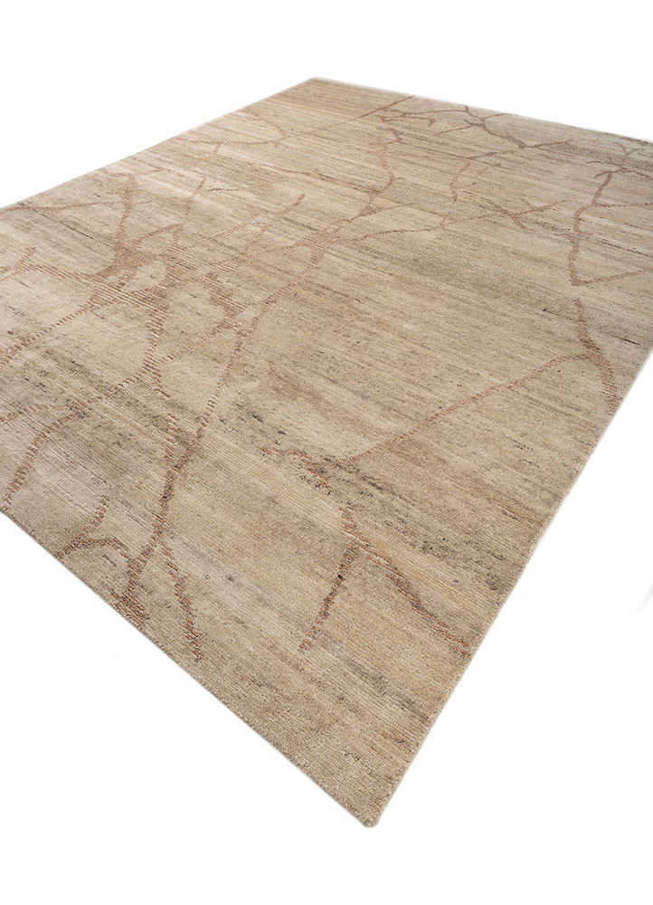 aprezo gold wool hand knotted Rug - FoldShot aprezo gold wool hand knotted Rug - FoldShot
