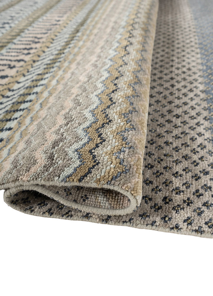 savana blue wool hand knotted Rug - FoldShot savana blue wool hand knotted Rug - FoldShot