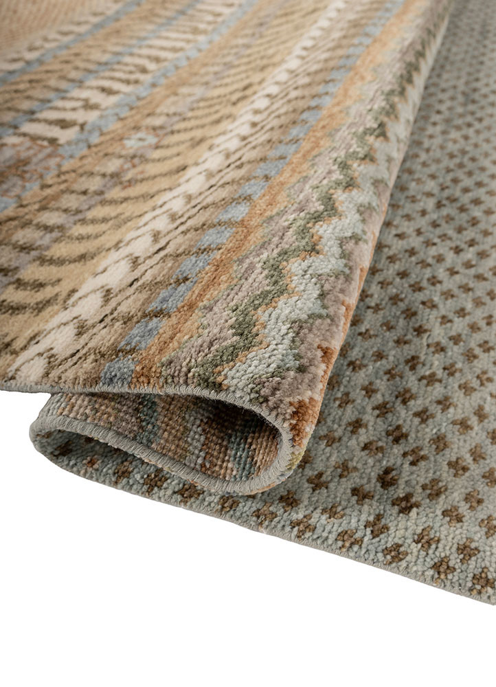 savana blue wool hand knotted Rug - FoldShot savana blue wool hand knotted Rug - FoldShot