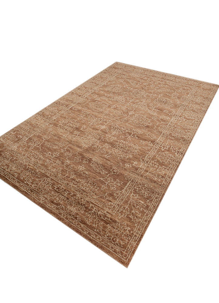 aprezo red and orange wool hand knotted Rug - FoldShot aprezo red and orange wool hand knotted Rug - FoldShot