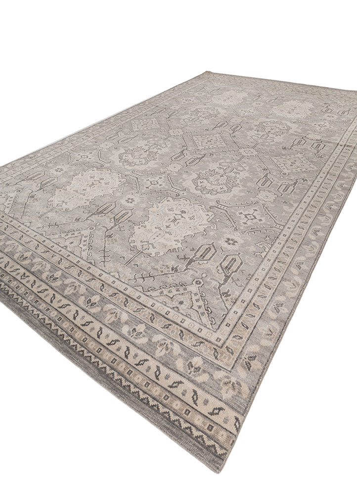 thyme blue wool hand knotted Rug - FoldShot thyme blue wool hand knotted Rug - FoldShot
