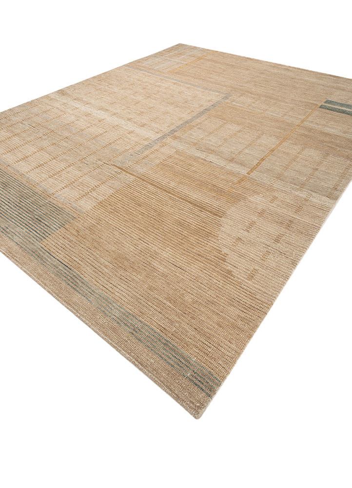 blythe beige and brown wool hand knotted Rug - FoldShot blythe beige and brown wool hand knotted Rug - FoldShot