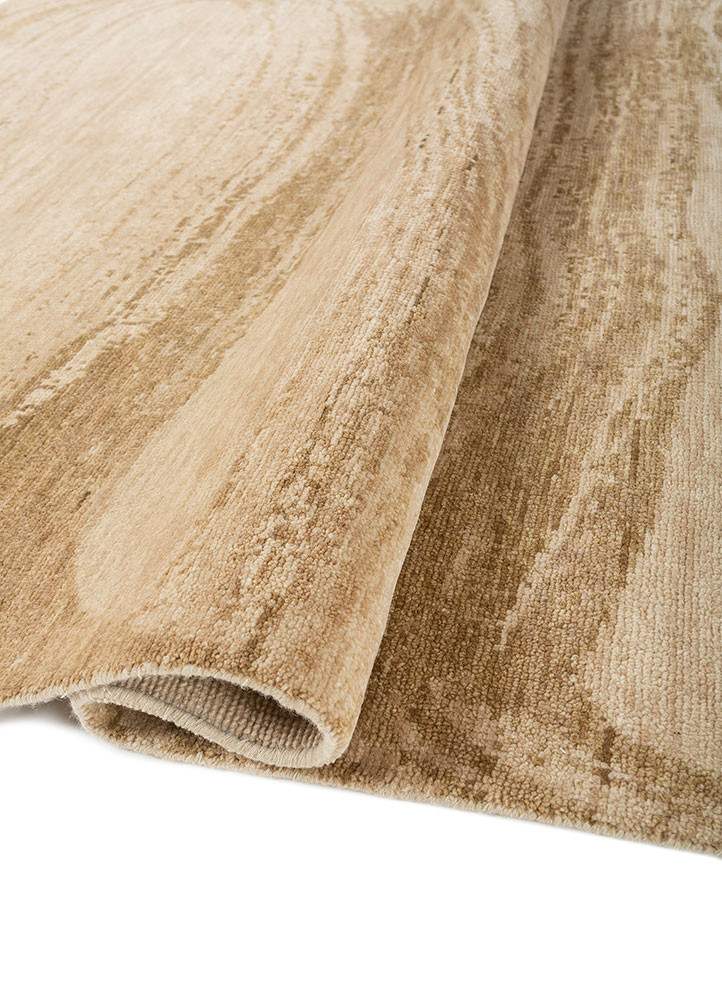 uvenuti gold wool hand knotted Rug - FoldShot