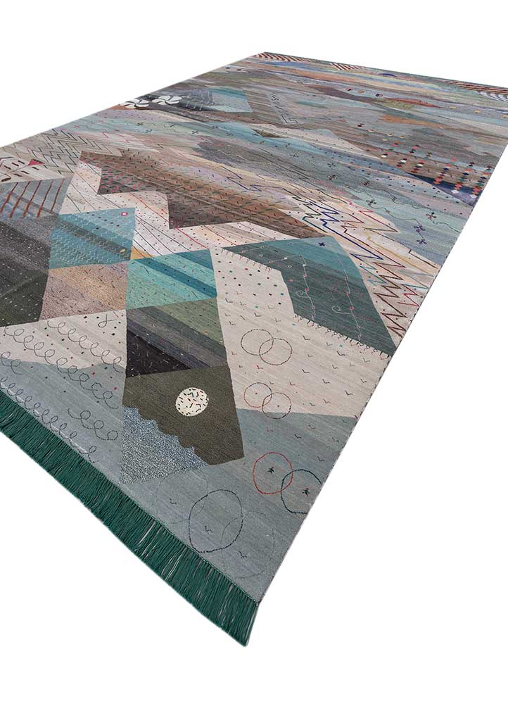 Freedom Manchaha Ivory Hand Knotted Wool and Bamboo Silk RugsLes1708