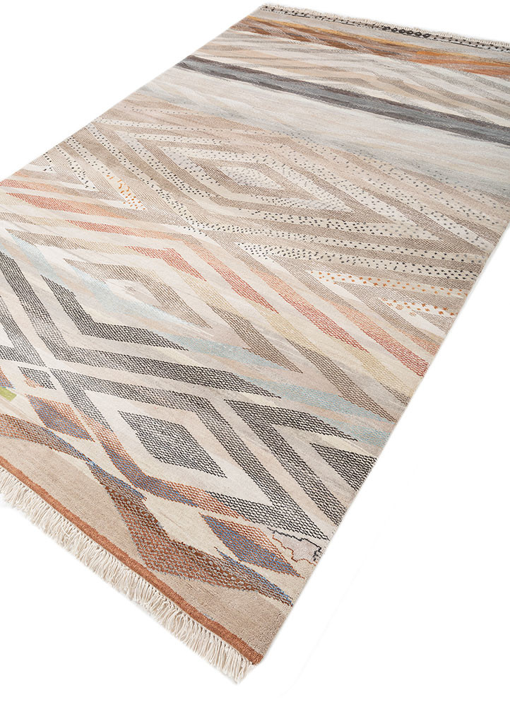 manchaha grey and black wool and bamboo silk hand knotted Rug - FoldShot manchaha grey and black wool and bamboo silk hand knotted Rug - FoldShot