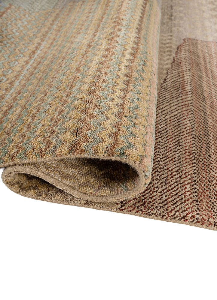 manchaha gold wool and bamboo silk hand knotted Rug - FoldShot manchaha gold wool and bamboo silk hand knotted Rug - FoldShot