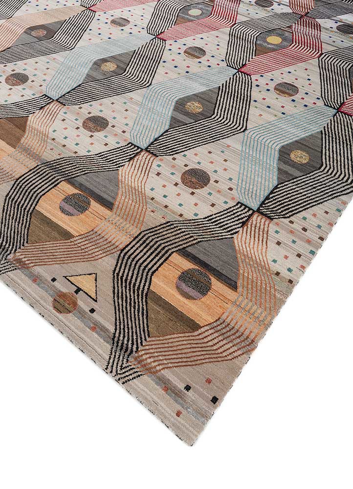 freedom manchaha ivory wool and bamboo silk hand knotted Rug - FoldShot freedom manchaha ivory wool and bamboo silk hand knotted Rug - FoldShot