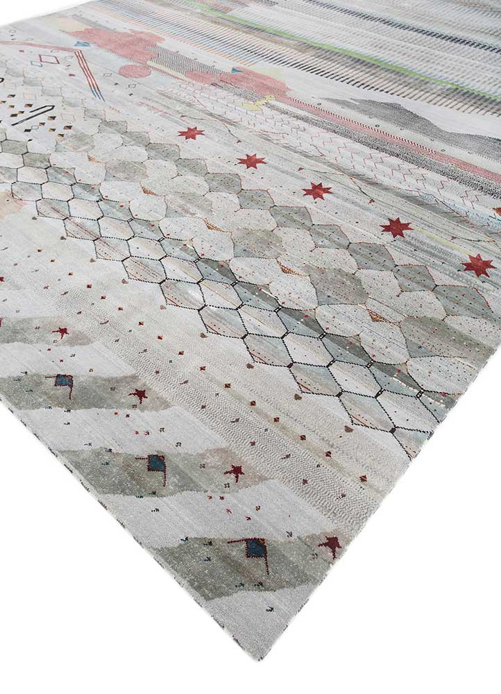 freedom manchaha blue wool and bamboo silk hand knotted Rug - FoldShot freedom manchaha blue wool and bamboo silk hand knotted Rug - FoldShot