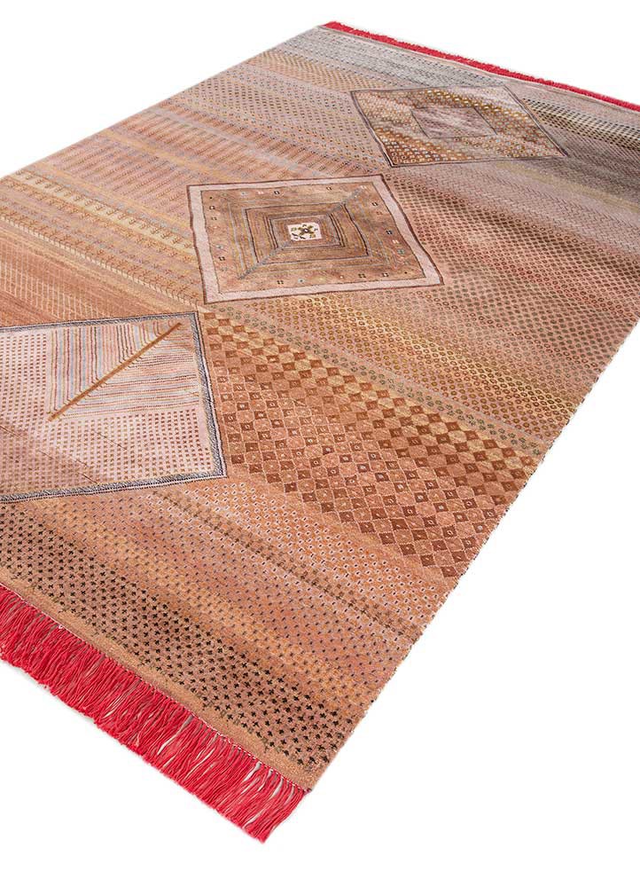 freedom manchaha pink and purple wool and bamboo silk hand knotted Rug - FoldShot freedom manchaha pink and purple wool and bamboo silk hand knotted Rug - FoldShot