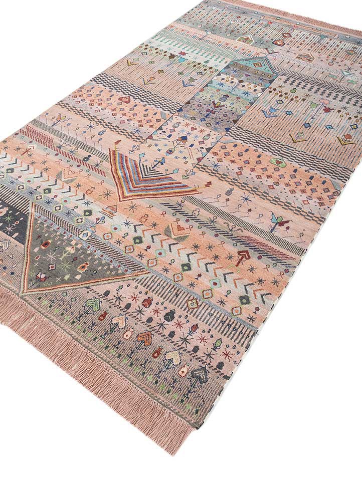 freedom manchaha grey and black wool and bamboo silk hand knotted Rug - FoldShot freedom manchaha grey and black wool and bamboo silk hand knotted Rug - FoldShot