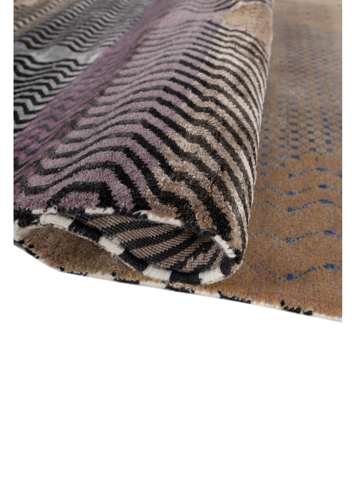 freedom manchaha gold wool and bamboo silk hand knotted Rug - FoldShot freedom manchaha gold wool and bamboo silk hand knotted Rug - FoldShot