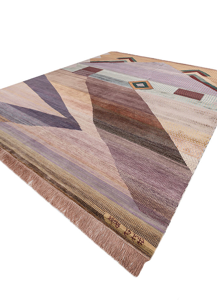 freedom manchaha blue wool and bamboo silk hand knotted Rug - FoldShot freedom manchaha blue wool and bamboo silk hand knotted Rug - FoldShot