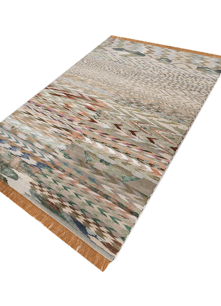 freedom manchaha green wool and bamboo silk hand knotted Rug - FoldShot freedom manchaha green wool and bamboo silk hand knotted Rug - FoldShot