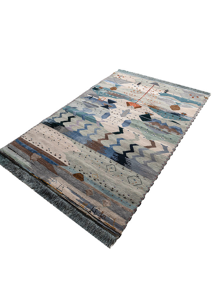 freedom manchaha ivory wool and bamboo silk hand knotted Rug - FoldShot freedom manchaha ivory wool and bamboo silk hand knotted Rug - FoldShot