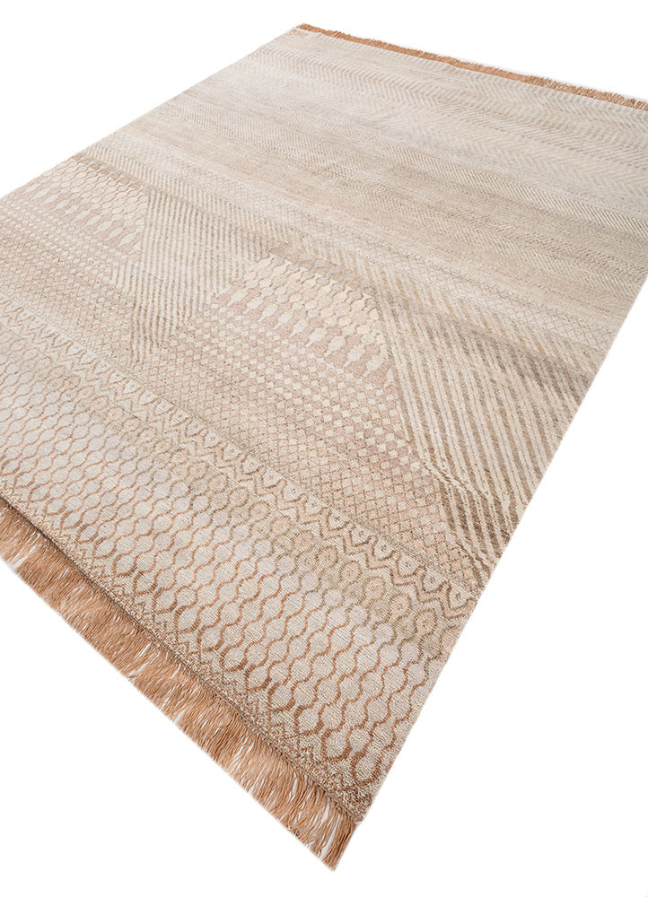manchaha ivory wool hand knotted Rug - FoldShot manchaha ivory wool hand knotted Rug - FoldShot