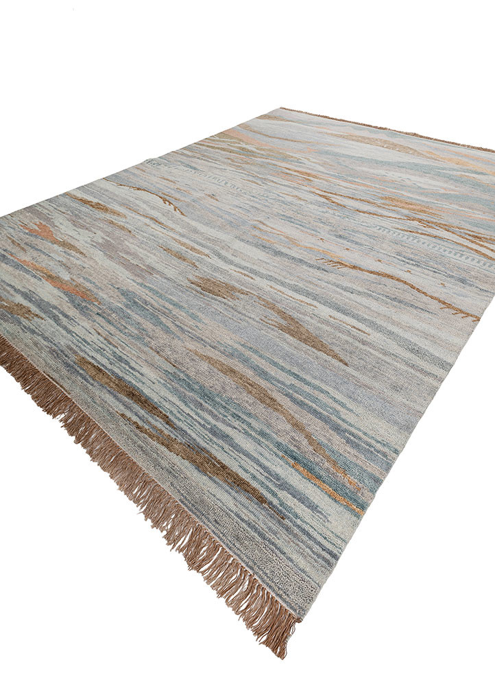 manchaha blue wool hand knotted Rug - FoldShot manchaha blue wool hand knotted Rug - FoldShot
