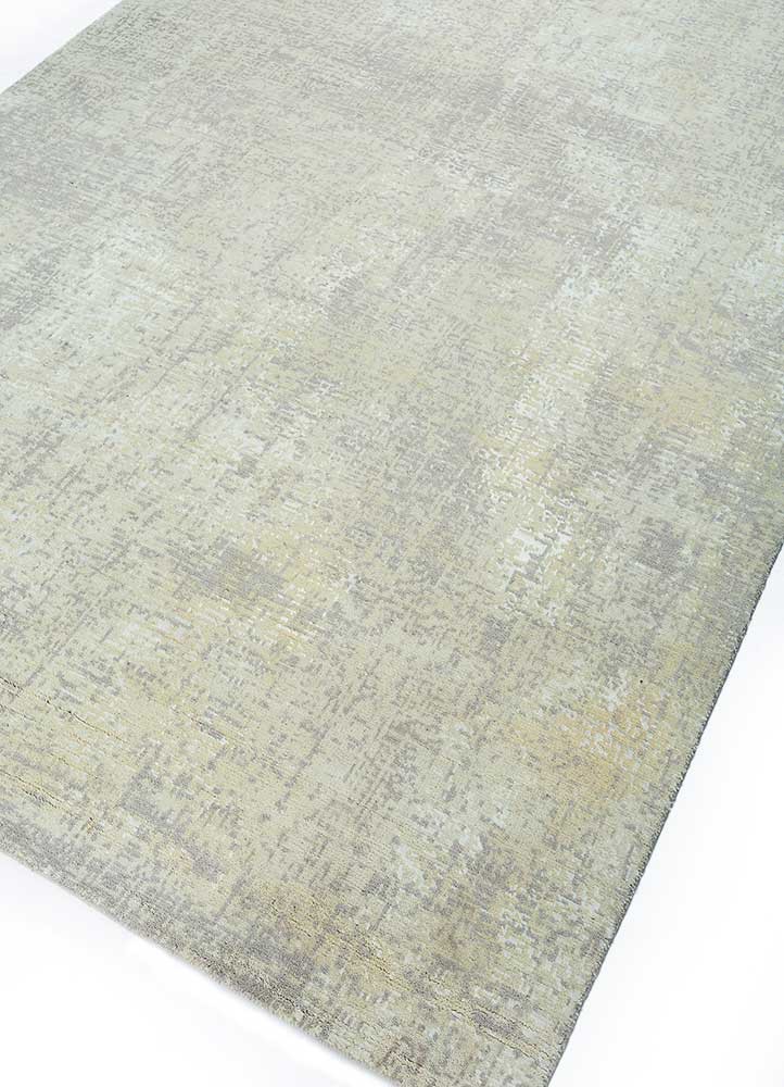 uvenuti ivory wool and bamboo silk hand knotted Rug - FoldShot