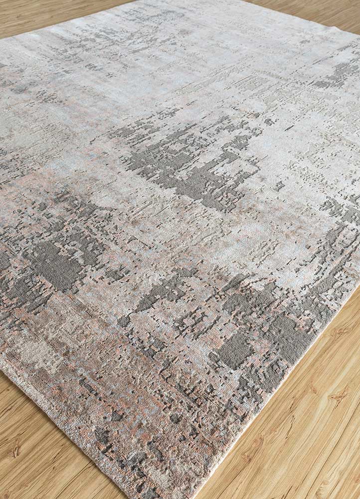uvenuti ivory wool and bamboo silk hand knotted Rug - FoldShot