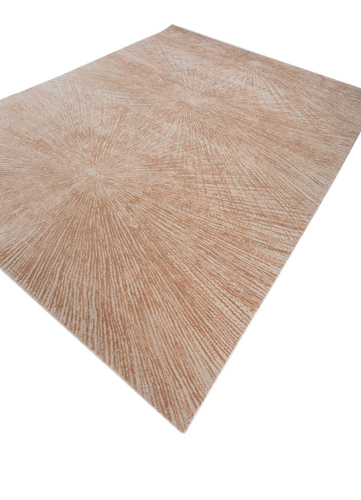 uvenuti ivory wool and bamboo silk hand knotted Rug - FoldShot uvenuti ivory wool and bamboo silk hand knotted Rug - FoldShot