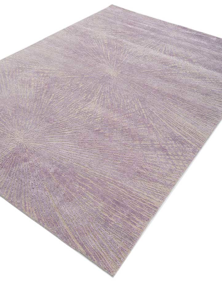 uvenuti grey and black wool and bamboo silk hand knotted Rug - FoldShot