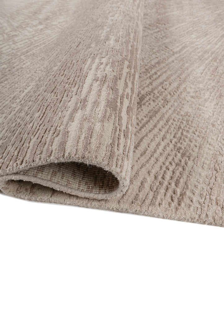 uvenuti ivory wool and bamboo silk hand knotted Rug - FoldShot