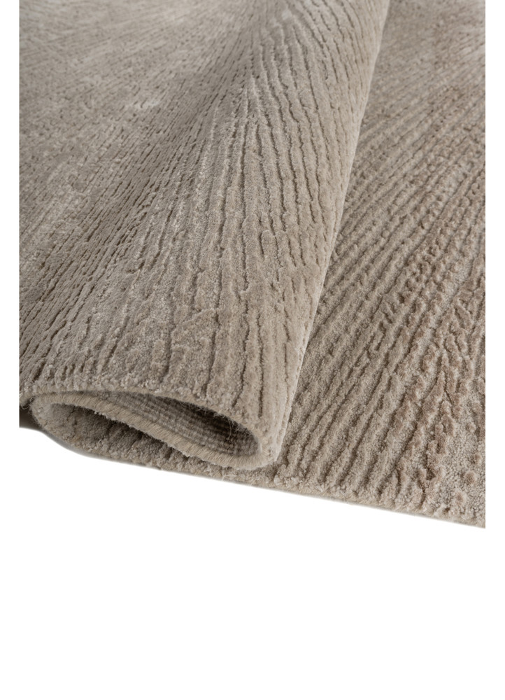 uvenuti ivory wool and bamboo silk hand knotted Rug - FoldShot