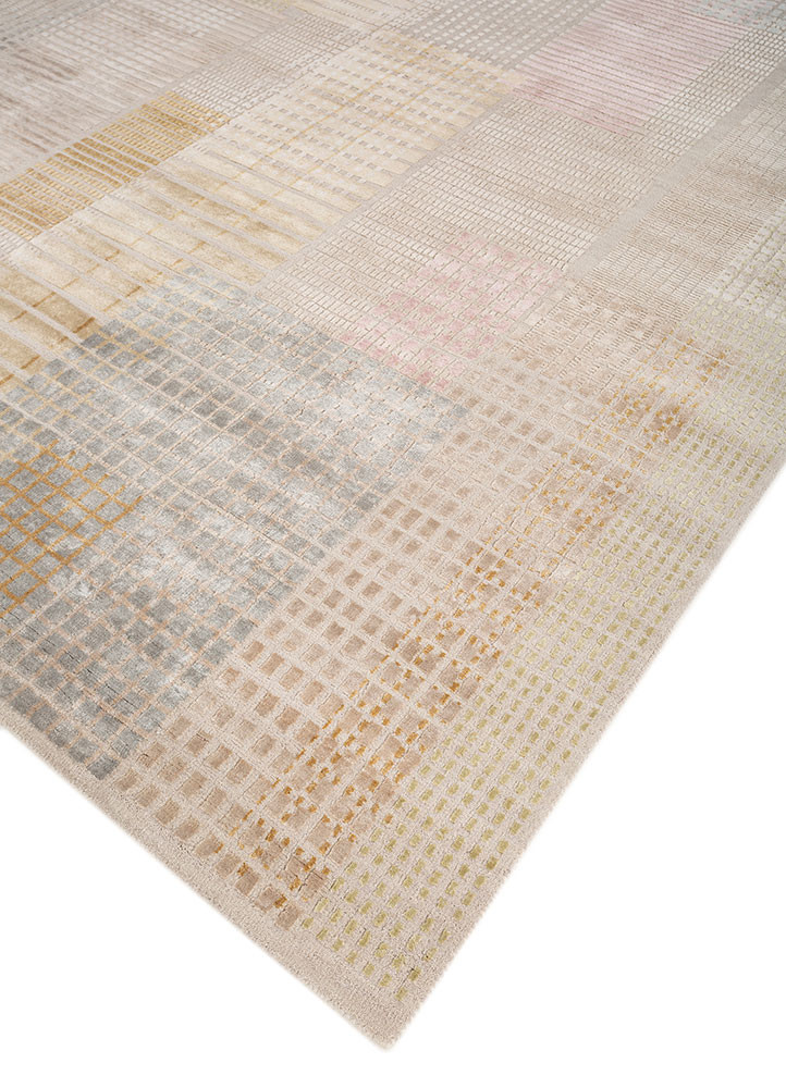 blythe ivory wool and bamboo silk hand knotted Rug - FoldShot blythe ivory wool and bamboo silk hand knotted Rug - FoldShot