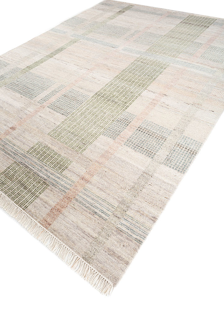 blythe ivory afghan wool hand knotted Rug - FoldShot blythe ivory afghan wool hand knotted Rug - FoldShot