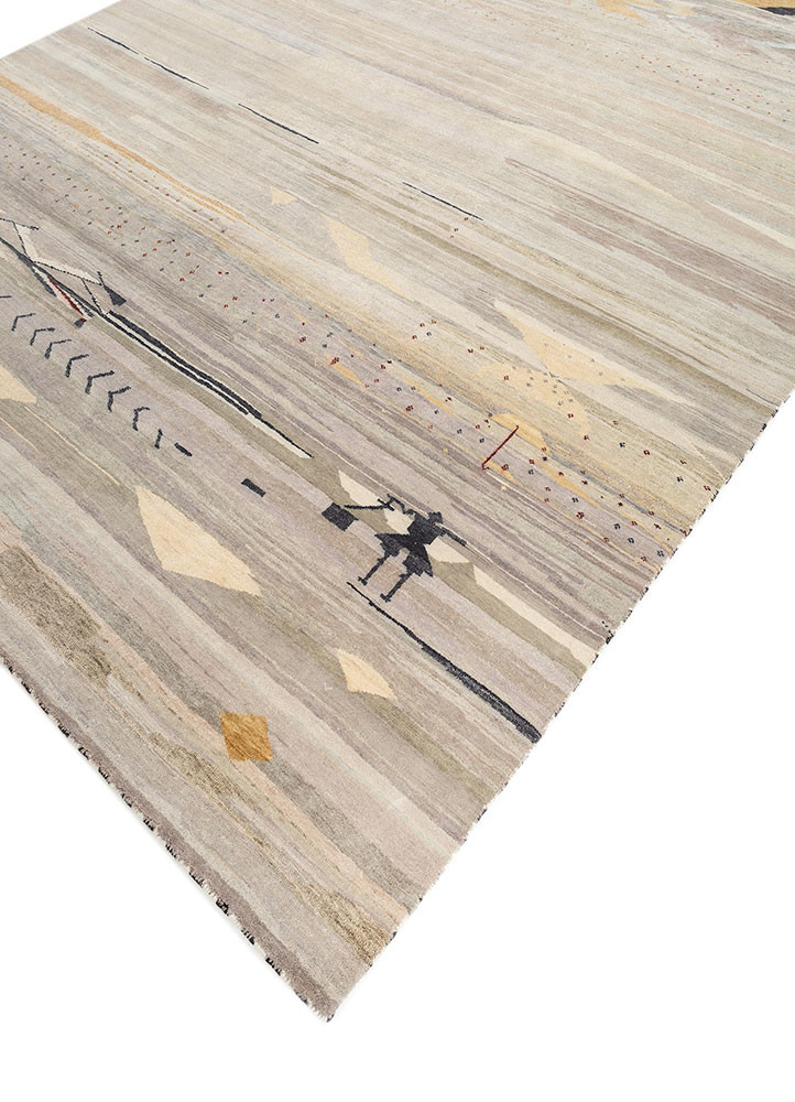 freedom manchaha blue wool and silk hand knotted Rug - FoldShot freedom manchaha blue wool and silk hand knotted Rug - FoldShot