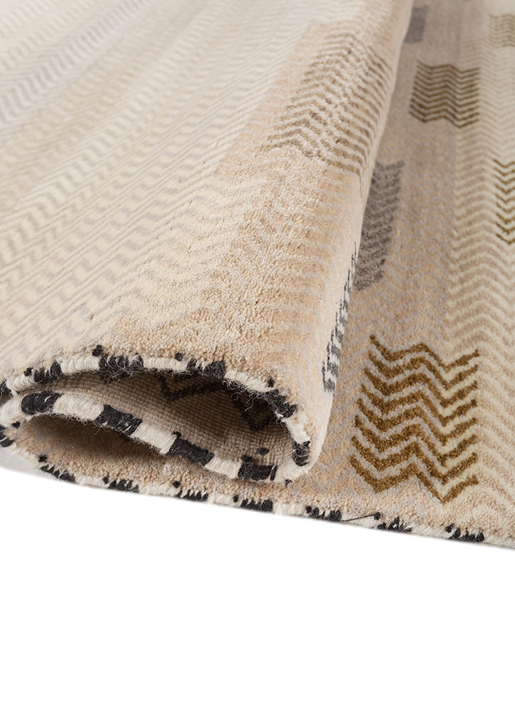 freedom manchaha ivory wool and silk hand knotted Rug - FoldShot freedom manchaha ivory wool and silk hand knotted Rug - FoldShot