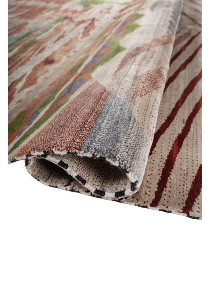 freedom manchaha ivory silk hand knotted Rug - FoldShot freedom manchaha ivory silk hand knotted Rug - FoldShot