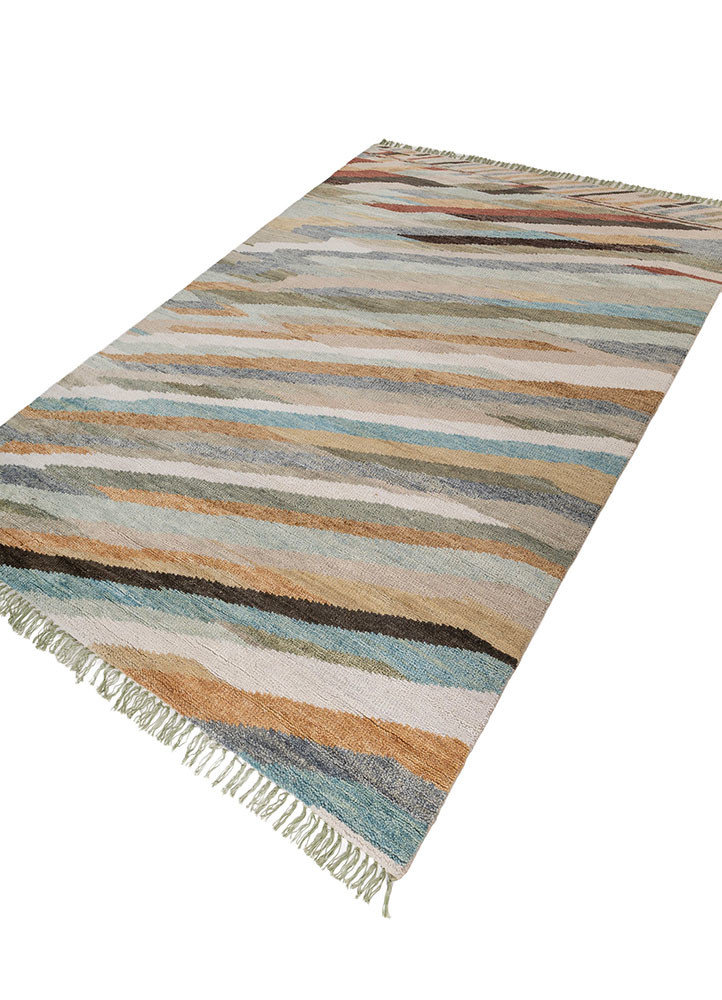 manchaha beige and brown wool hand knotted Rug - FoldShot manchaha beige and brown wool hand knotted Rug - FoldShot