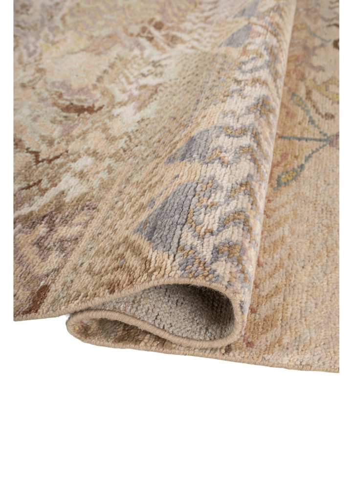 manchaha gold wool hand knotted Rug - FoldShot manchaha gold wool hand knotted Rug - FoldShot